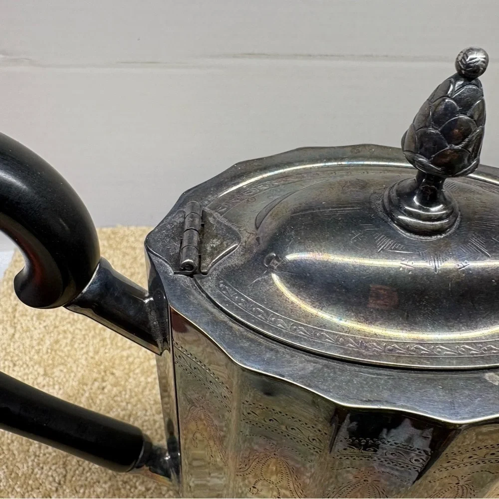 Vtg Paul Revere Coffee Pot American Silverplate Hollowware by LUNT SILVER “EGC”
